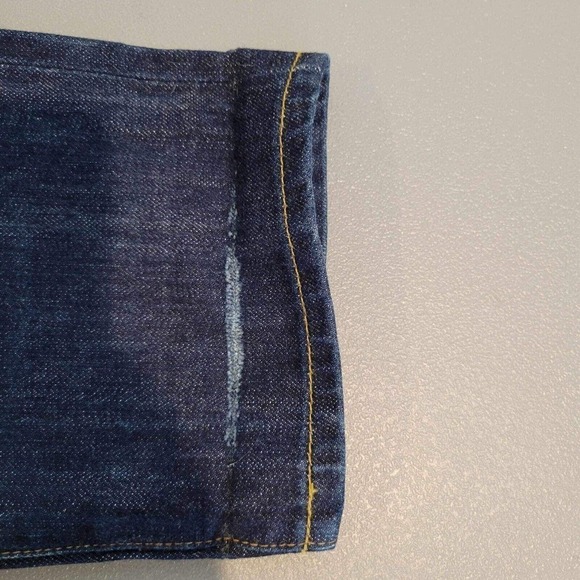 Gap 1969 Japanese Selvedge Jeans Straight Leg Slim Fit Button Fly Mens 31x30 Far - Picture 11 of 16